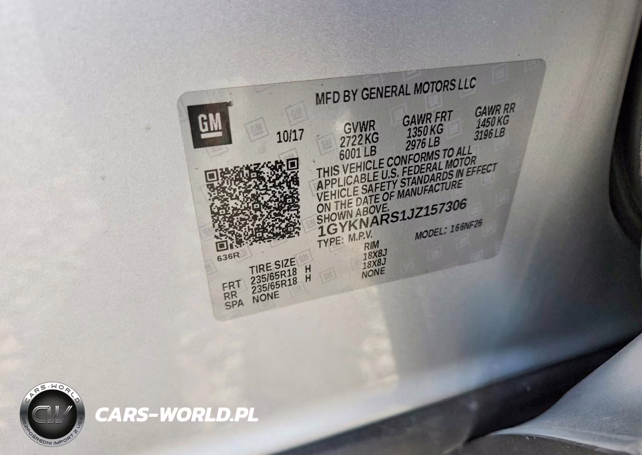 2018 Cadillac Xt5 VIN:1GYKNARS1JZ157306 - 12