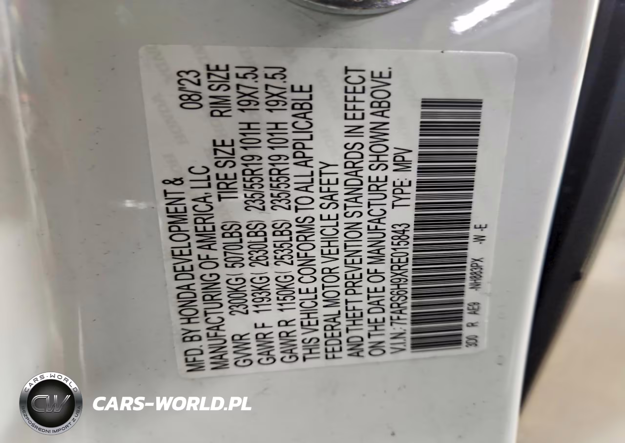 2024 Honda Cr-V Sport Touring VIN:7FARS6H9XRE015843 - 13