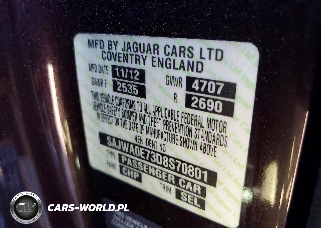 2013 Jaguar Xf VIN:SAJWA0E73D8S70801 - 12
