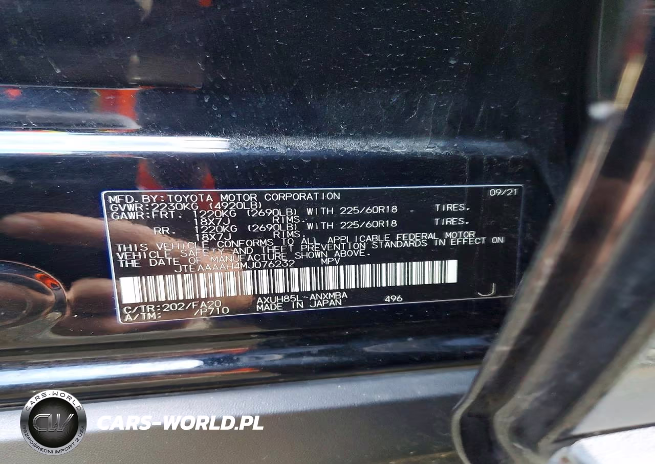 2021 Toyota Venza Le VIN:JTEAAAAH4MJ076232 - 13