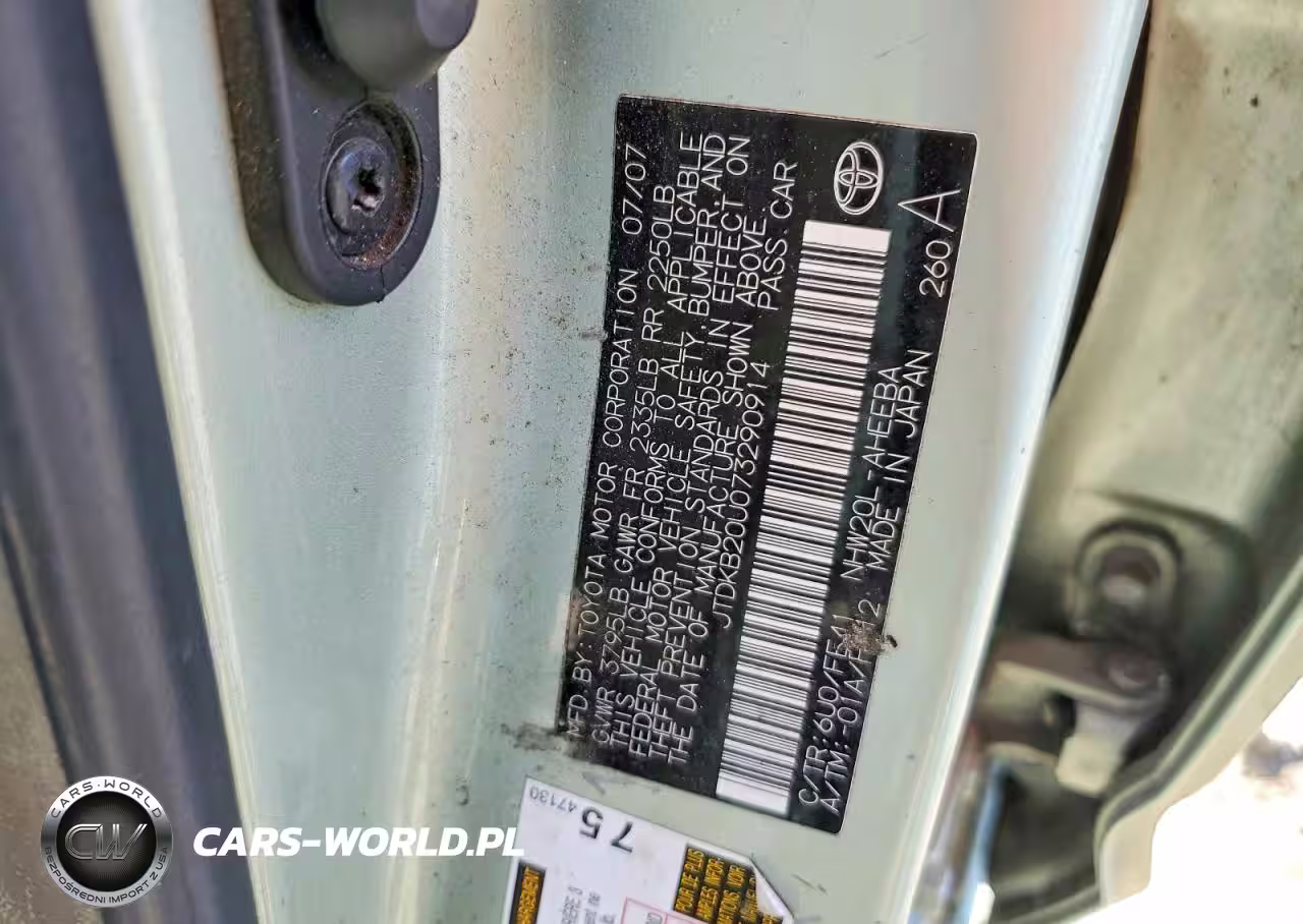 2007 Toyota Prius VIN:JTDKB20U073290914 - 12