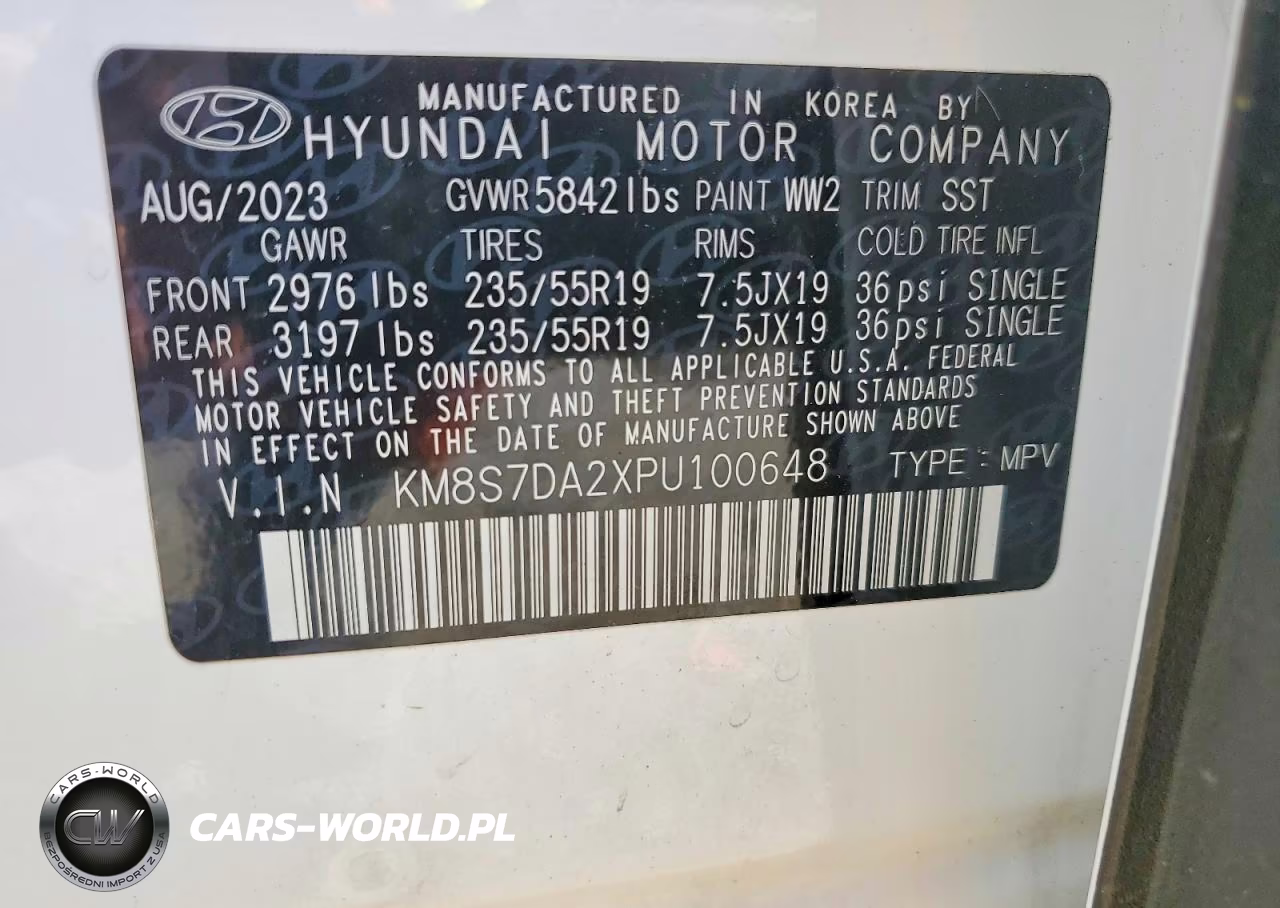 2023 Hyundai Santa Fe Plug-In Hybrid Limited VIN:KM8S7DA2XPU100648 - 13