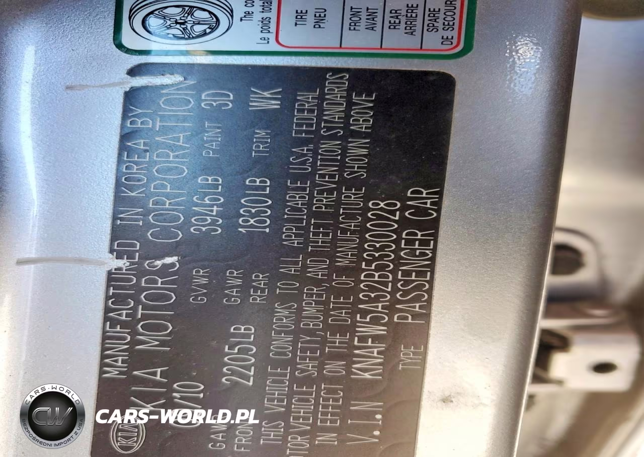 2011 Kia Forte5 Sx VIN:KNAFW5A32B5330028 - 12