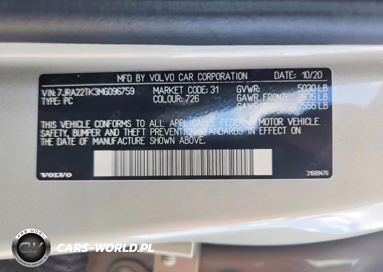 2021 Volvo S60 T6 Momentum VIN:7JRA22TK3MG096759 - 12