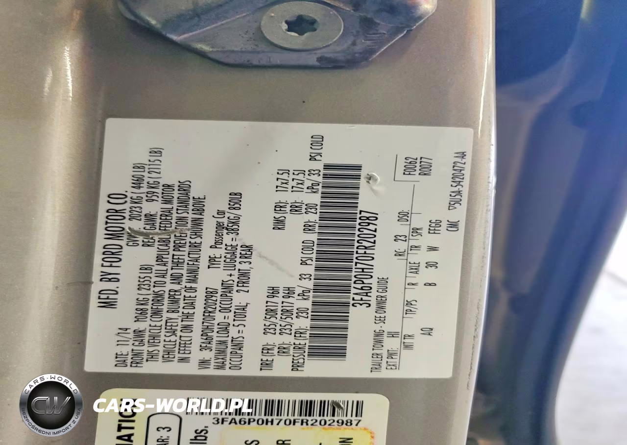 2015 Ford Fusion Se VIN:3FA6P0H70FR202987 - 12