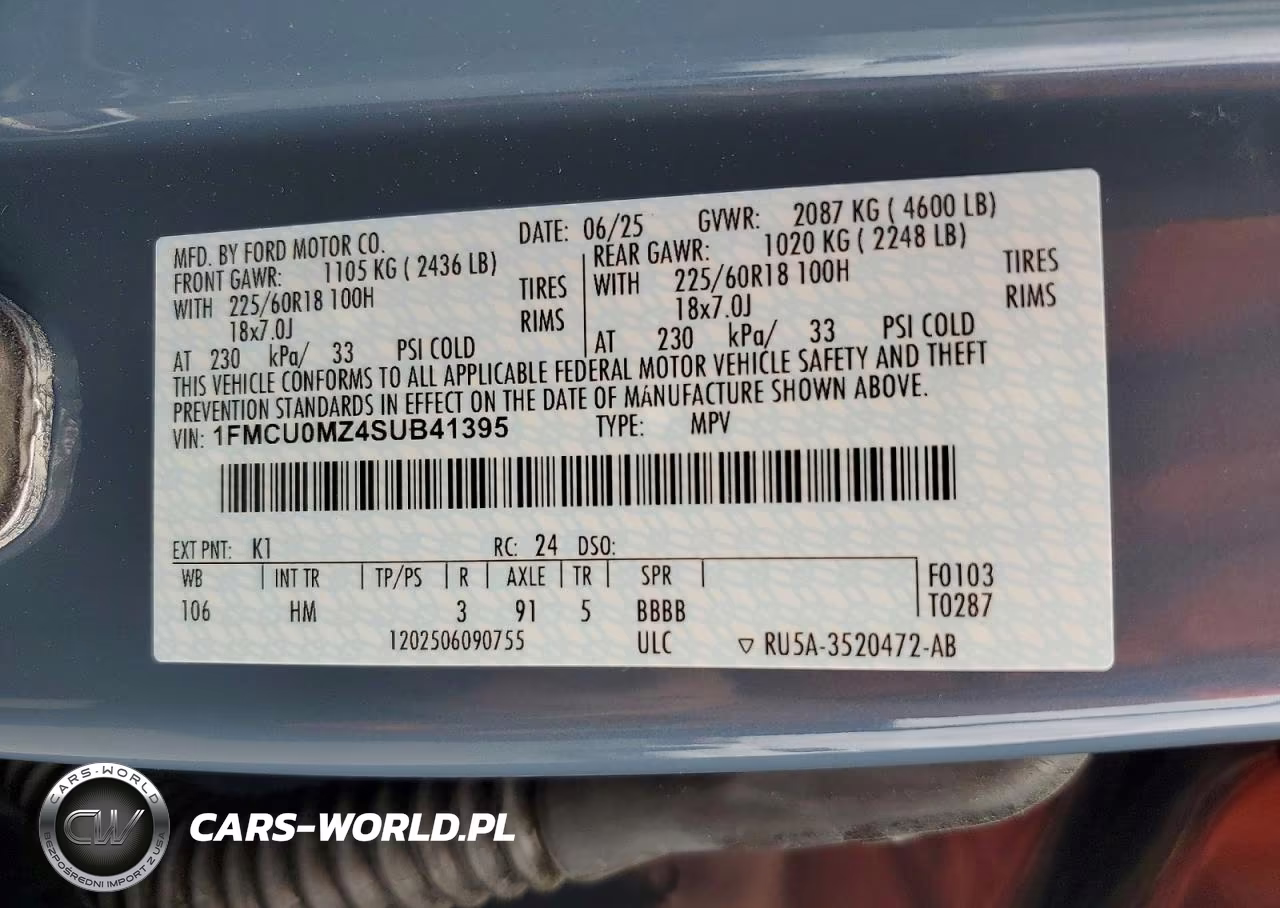 2025 Ford Escape St Line VIN:1FMCU0MZ4SUB41395 - 13