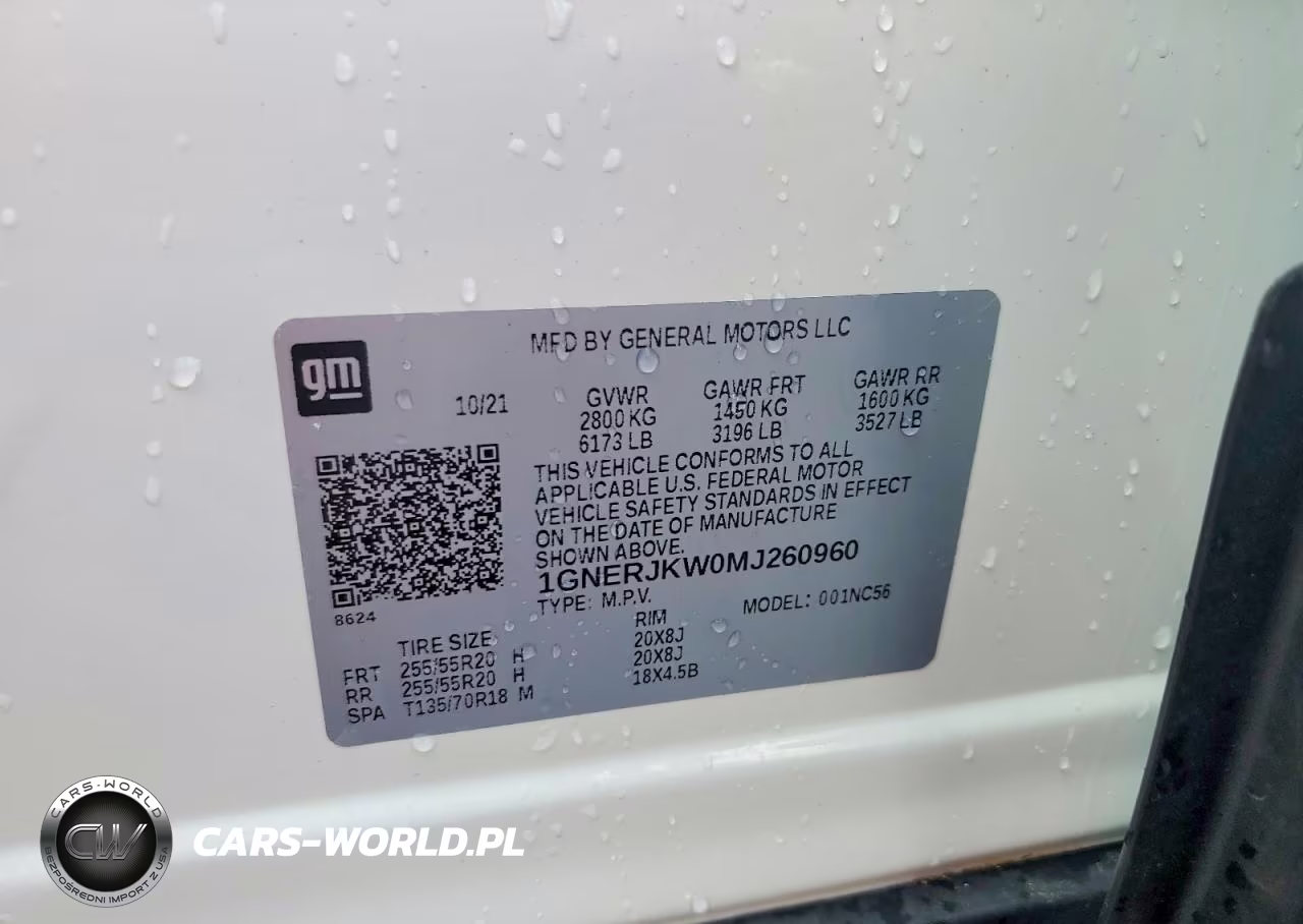 2021 Chevrolet Traverse Rs VIN:1GNERJKW0MJ260960 - 12