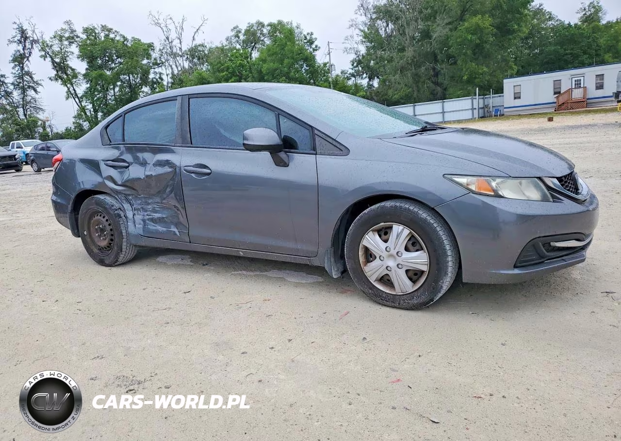 2013 Honda Civic Lx VIN:19XFB2F56DE036677 - 4