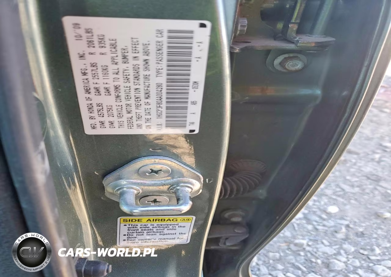 2010 Honda Accord Exl VIN:1HGCP3F80AA004280 - 13