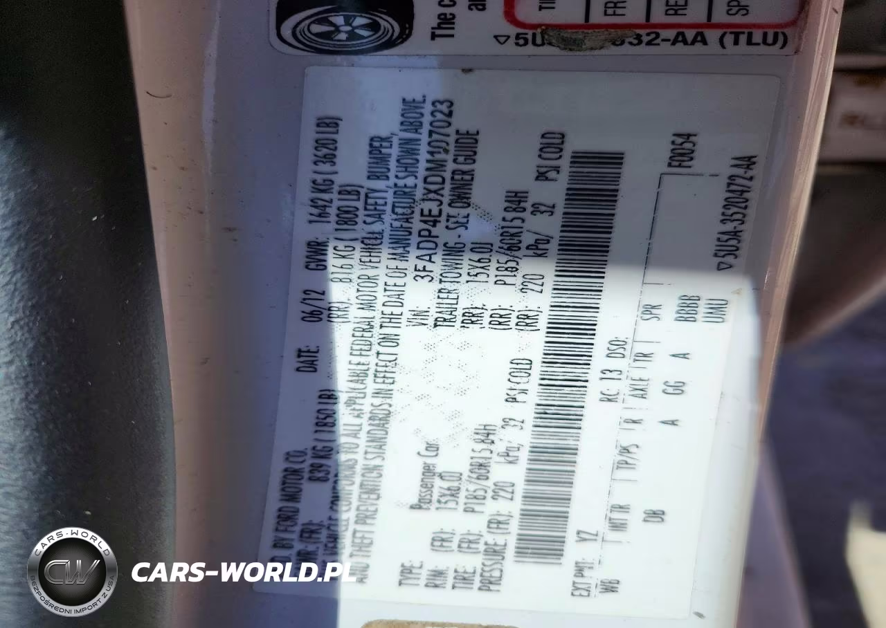2013 Ford Fiesta VIN:3FADP4EJXDM107023 - 13