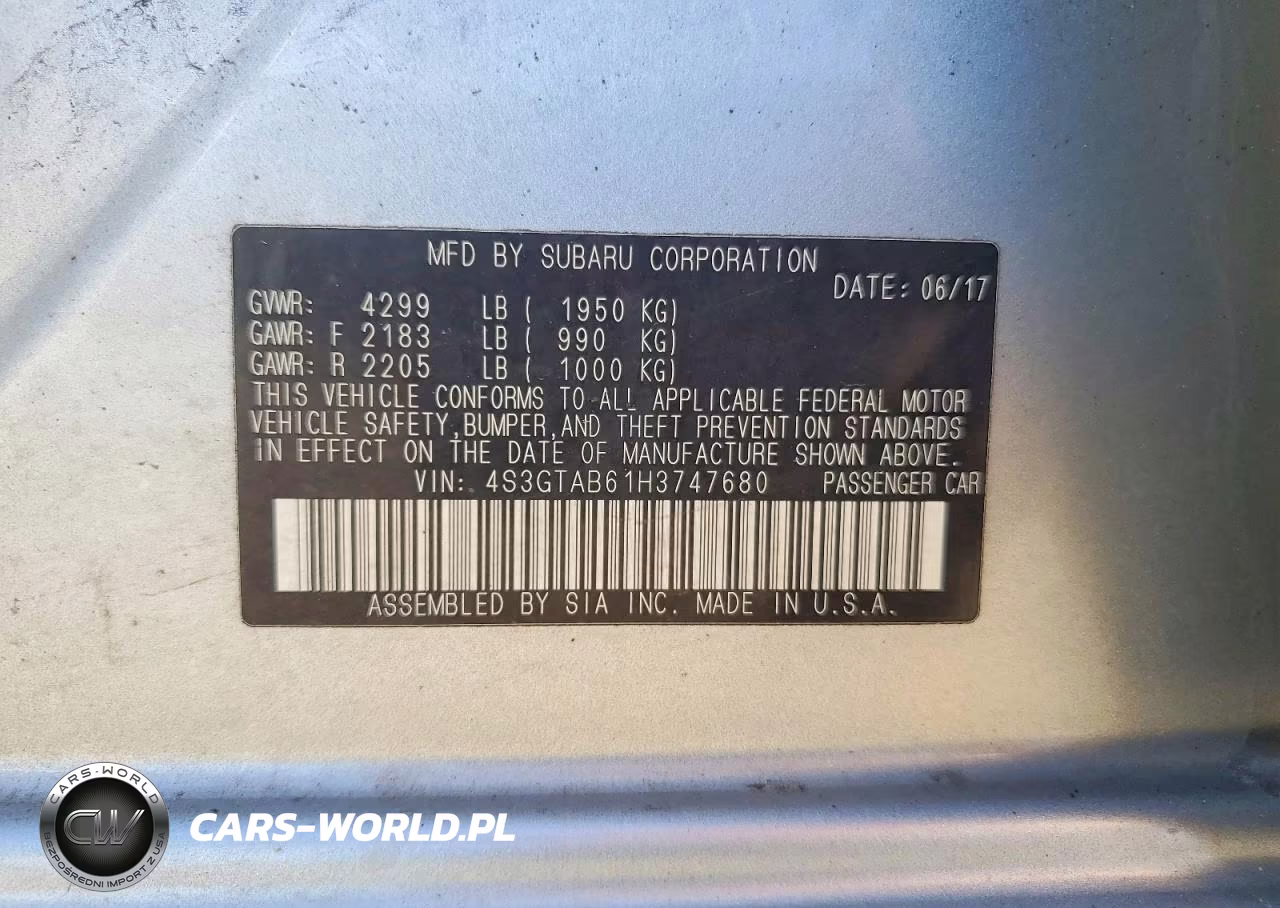 2017 Subaru Impreza Premium VIN:4S3GTAB61H3747680 - 12