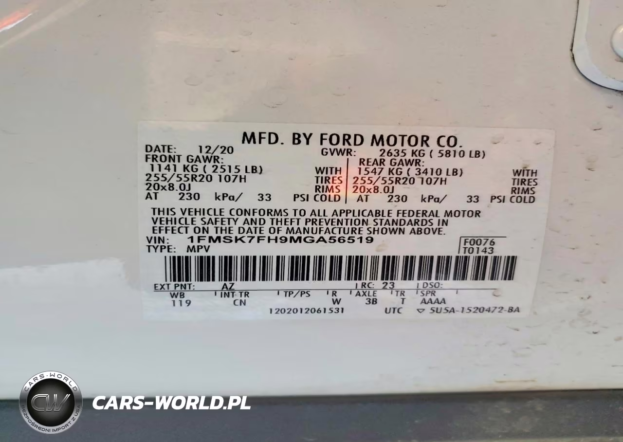 2021 Ford Explorer Limited VIN:1FMSK7FH9MGA56519 - 13