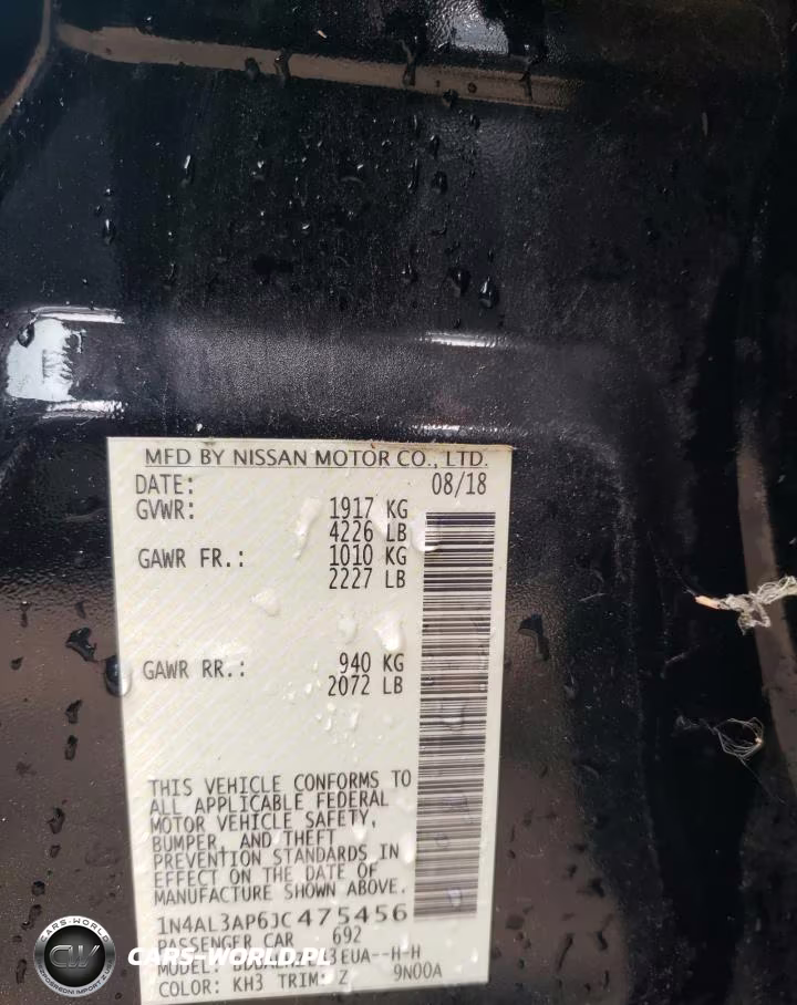2018 Nissan Altima 2.5 VIN:1N4AL3AP6JC475456 - 13