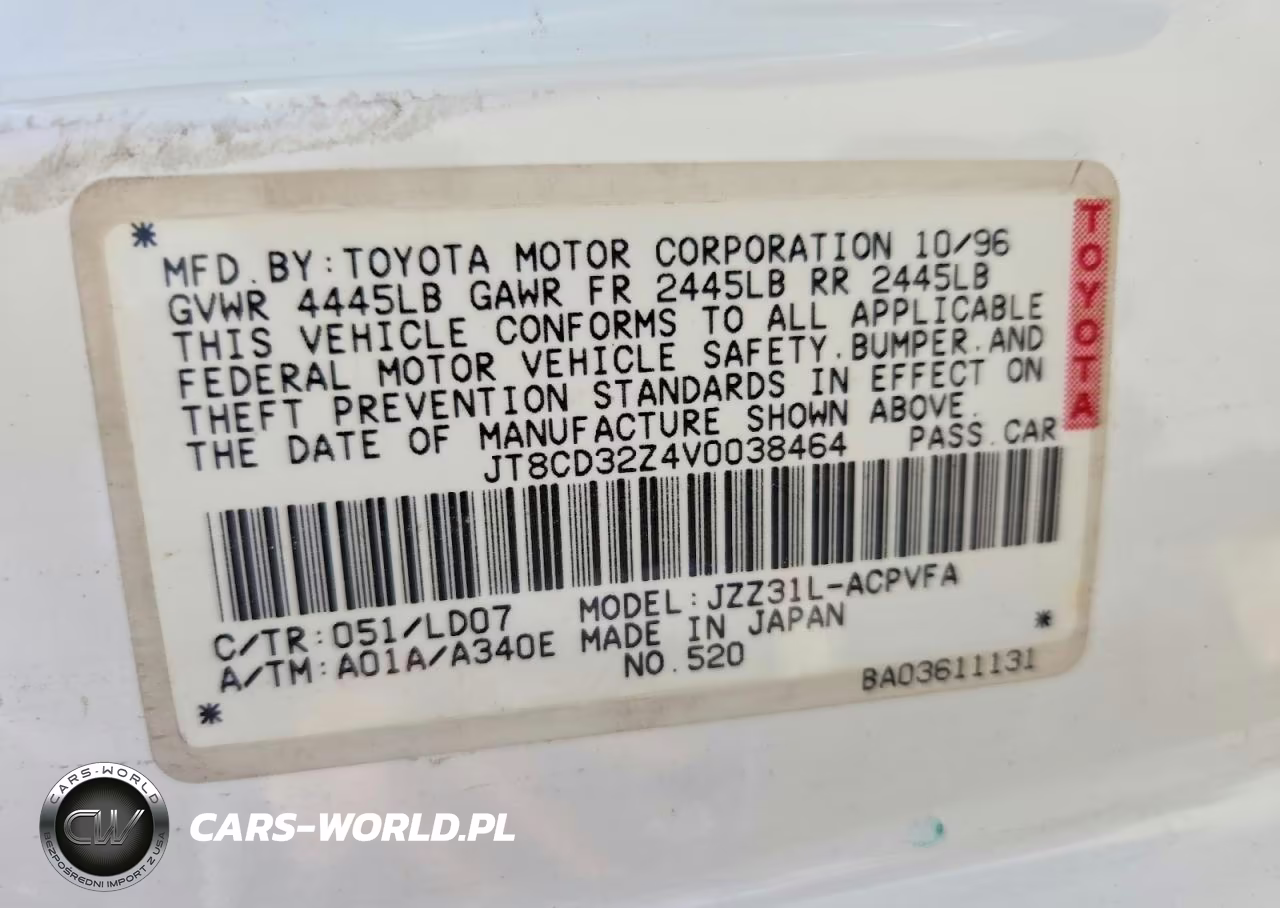 1997 Lexus Sc 300 VIN:JT8CD32Z4V0038464 - 14