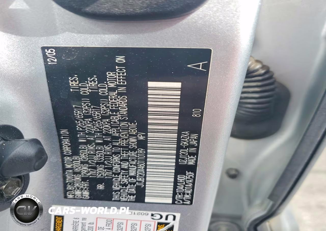 2006 Lexus Gx 470 Base VIN:JTJBT20X460110189 - 13