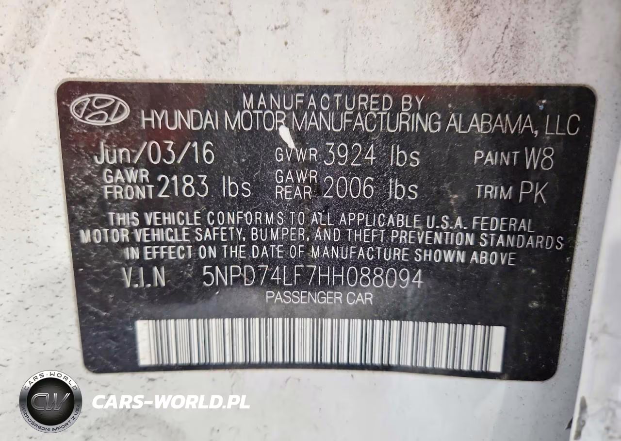 2017 Hyundai Elantra Se VIN:5NPD74LF7HH088094 - 12