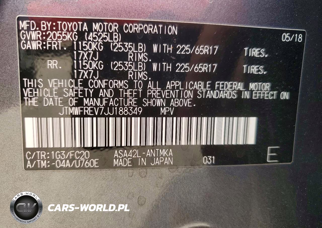 2018 Toyota Rav4 Xle VIN:JTMWFREV7JJ188349 - 13