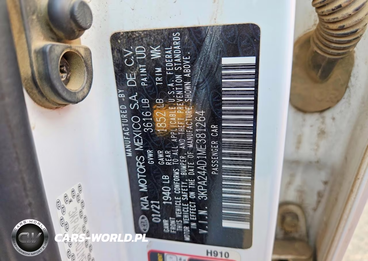 2021 Kia Rio S VIN:3KPA24AD1ME381264 - 12
