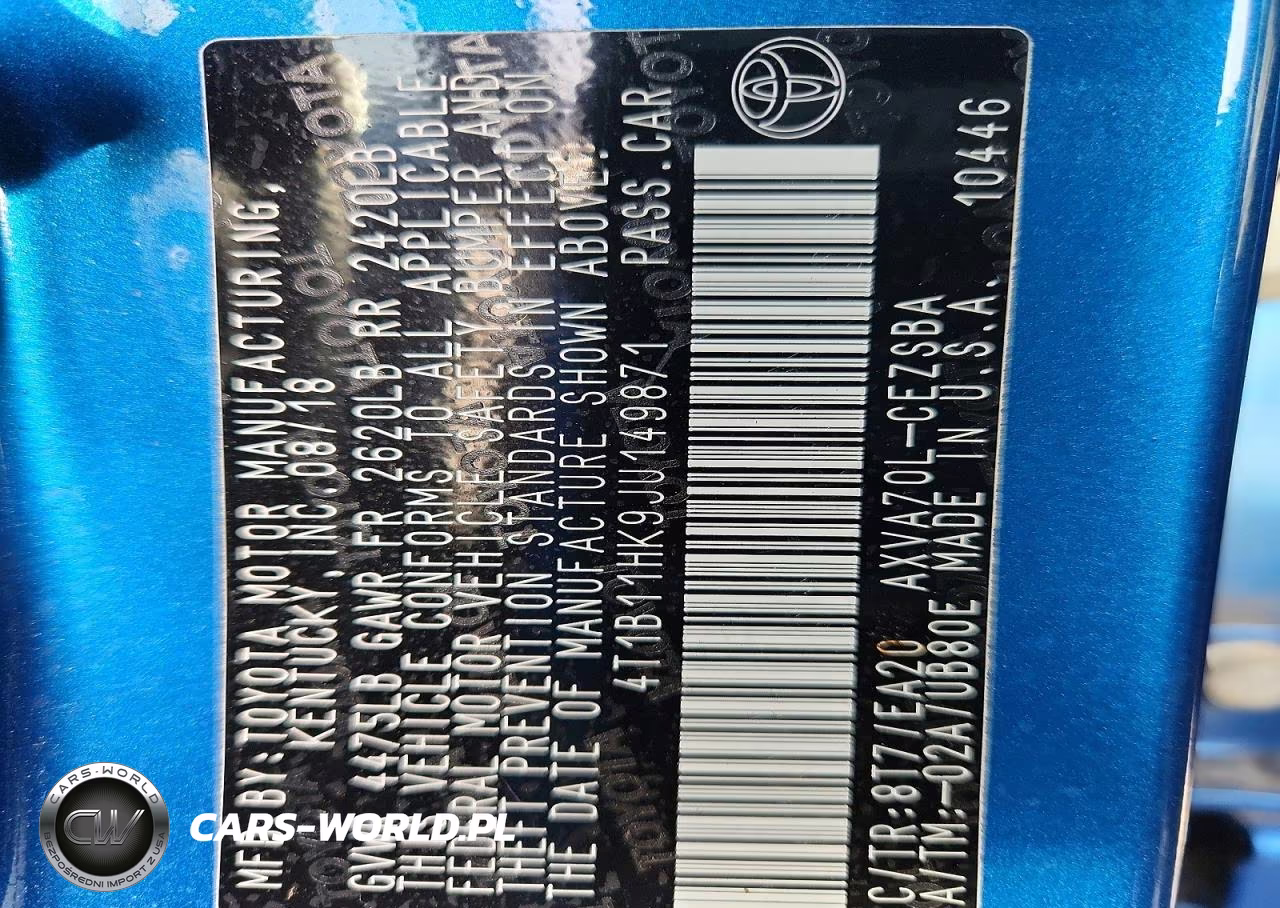 2018 Toyota Camry Se VIN:4T1B11HK9JU149871 - 12