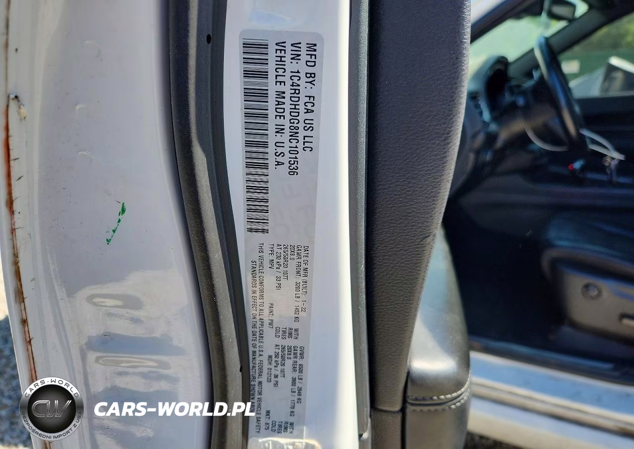 2022 Dodge Durango Gt VIN:1C4RDHDG8NC101536 - 13