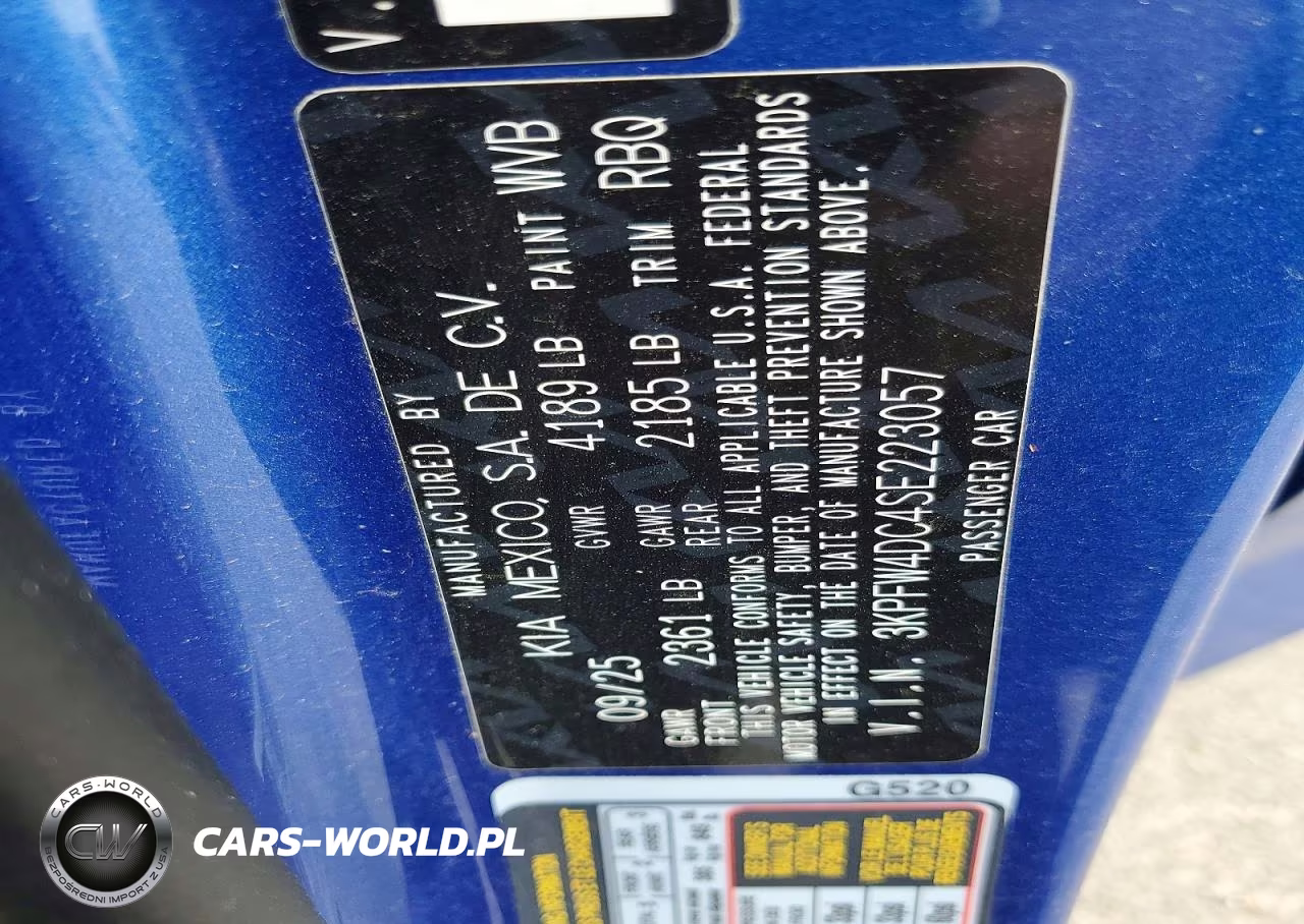 2025 Kia K4 Gt-Line Turbo VIN:3KPFW4DC4SE223057 - 12