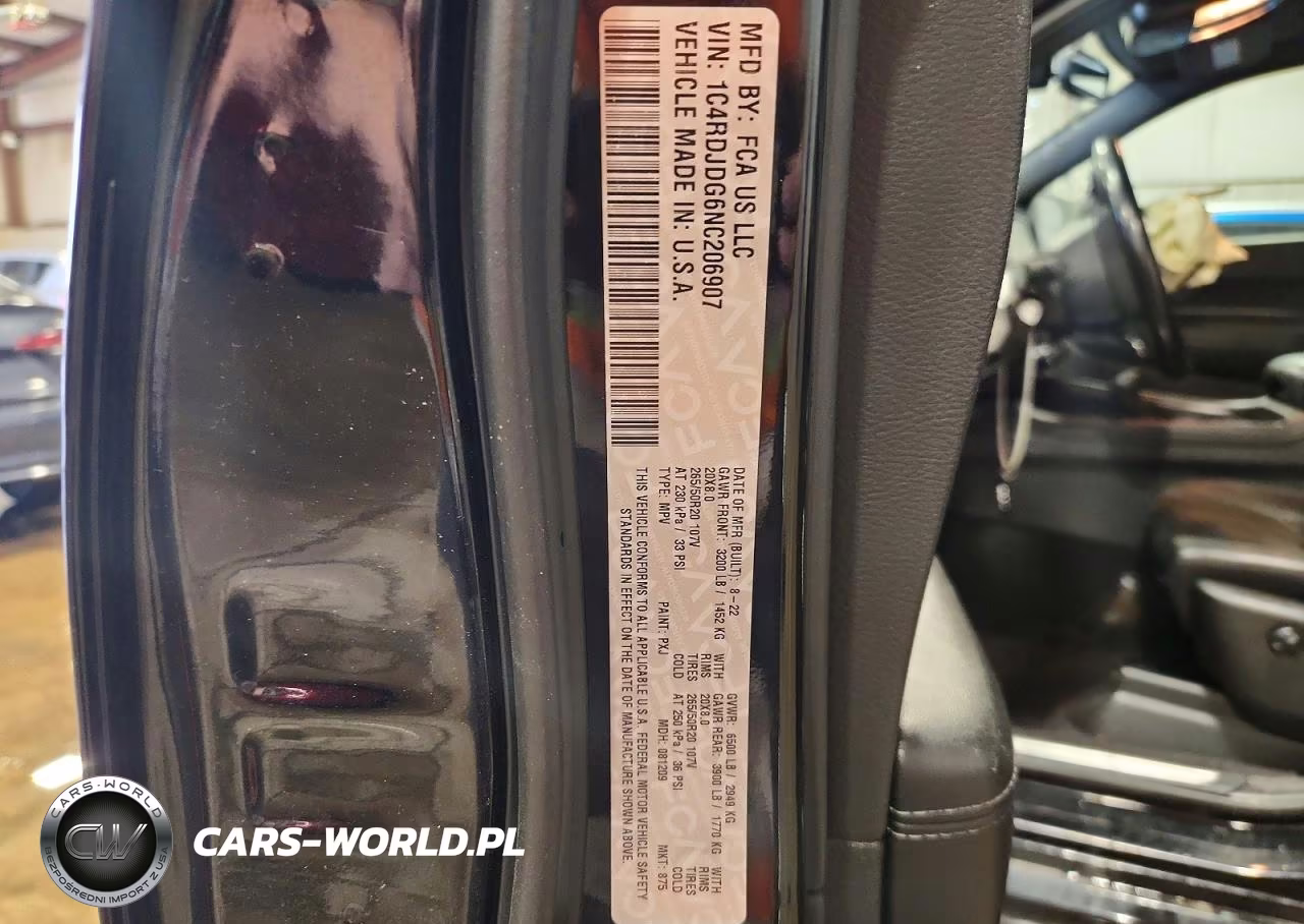 2022 Dodge Durango Gt VIN:1C4RDJDG6NC206907 - 13