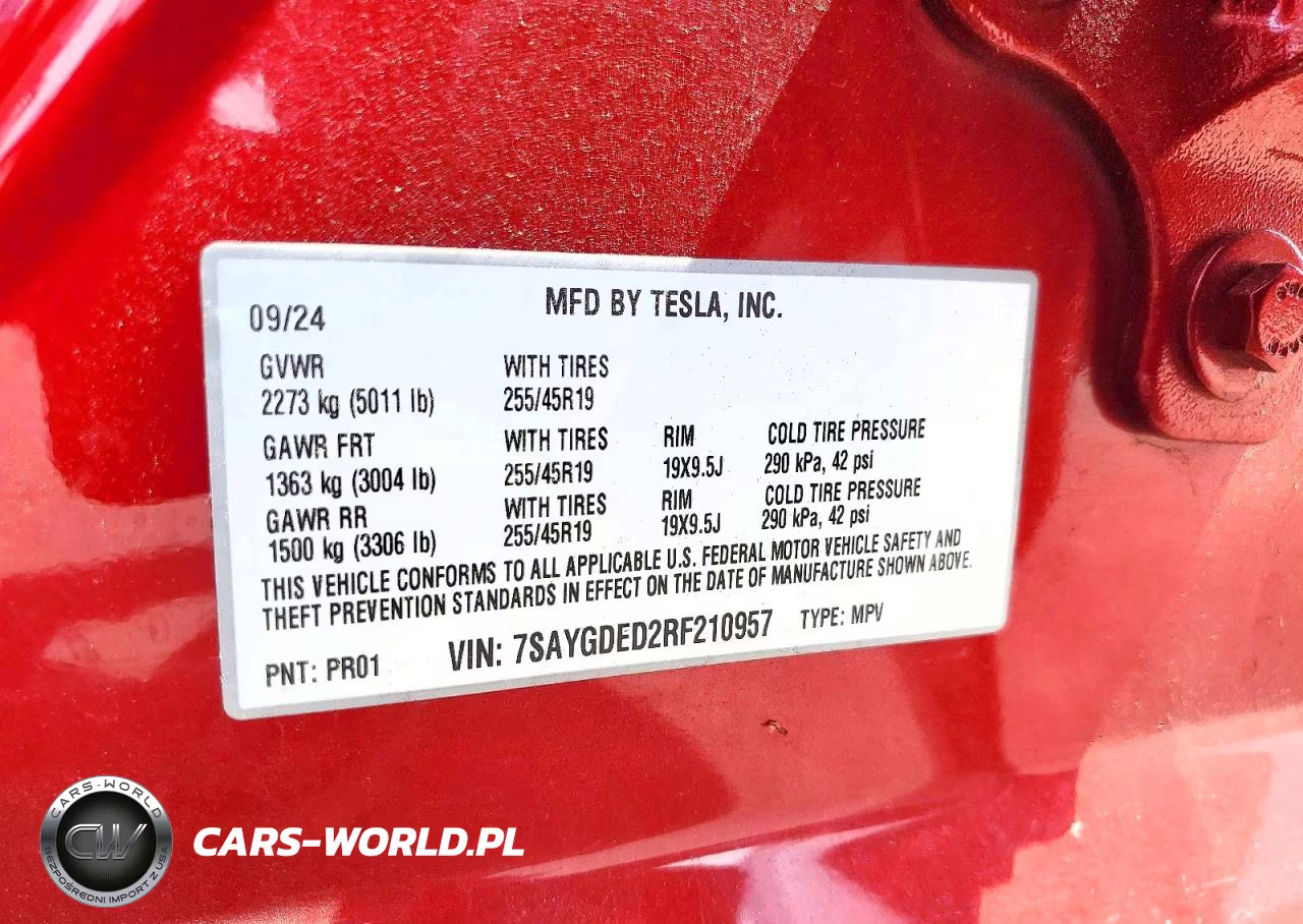 2024 Tesla Model Y VIN:7SAYGDED2RF210957 - 13