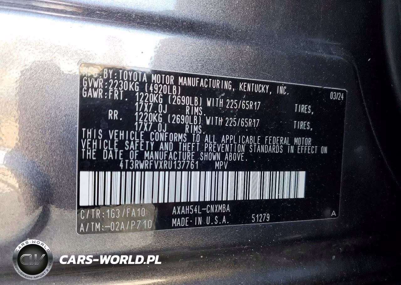 2024 Toyota Rav4 Hybrid Xle VIN:4T3RWRFVXRU137761 - 13
