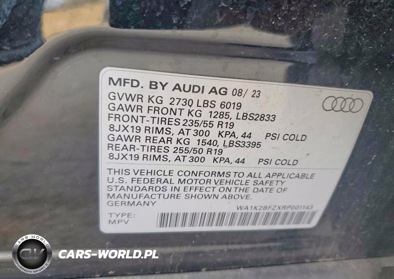 2024 Audi Q4 E-Tron Premium VIN:WA1K2BFZXRP001143 - 14