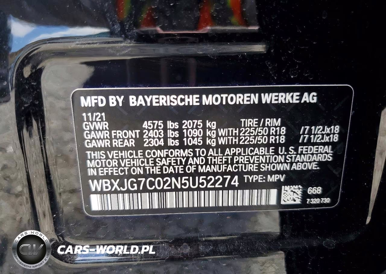 2022 BMW X1 Sdrive28I VIN:WBXJG7C02N5U52274 - 13