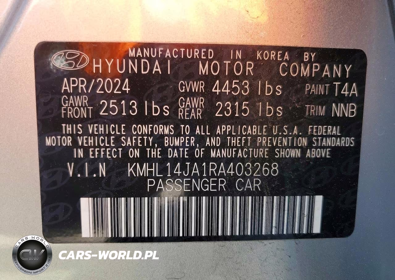 2024 Hyundai Sonata Sel VIN:KMHL14JA1RA403268 - 12