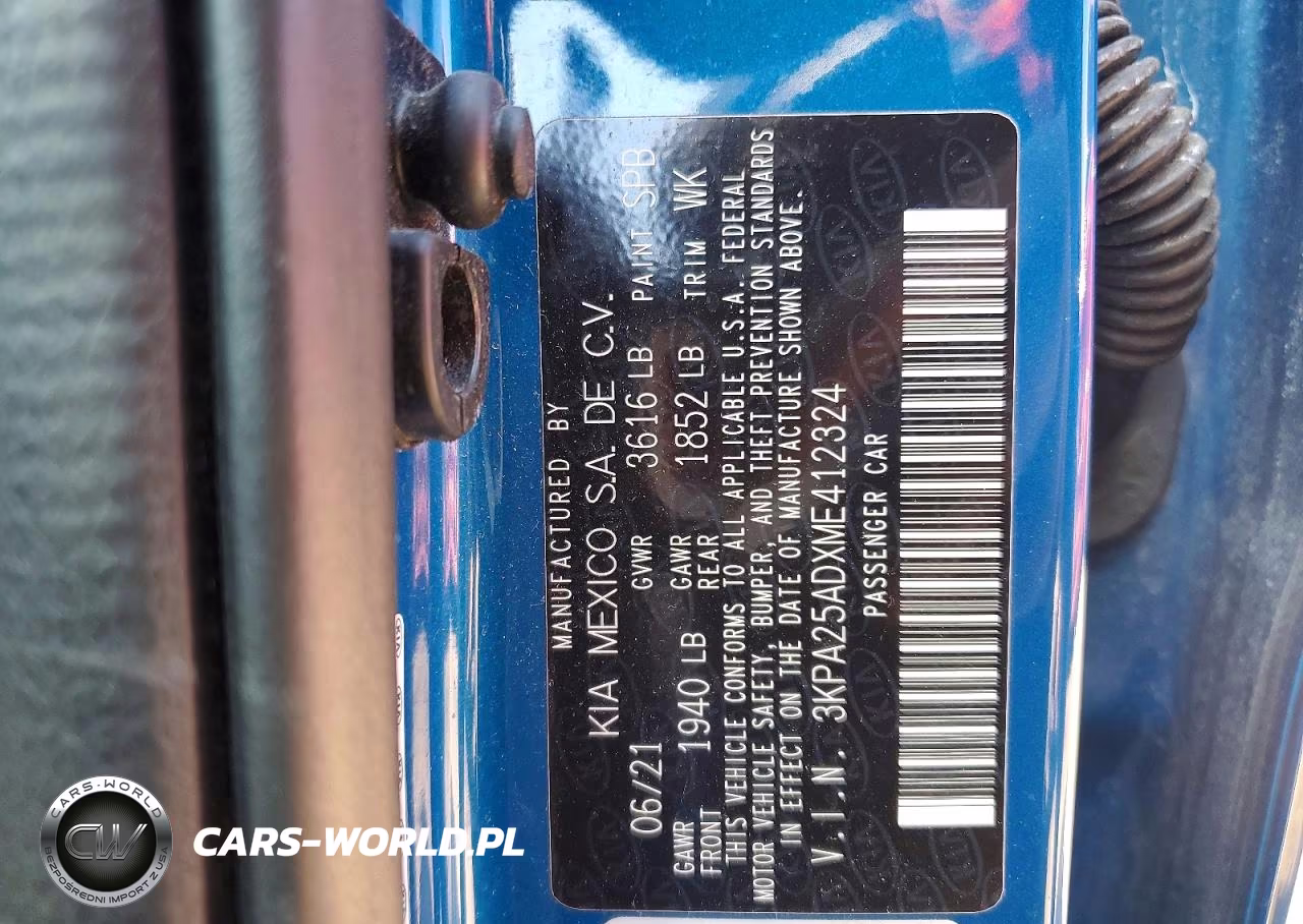 2021 Kia Rio 5-Door S VIN:3KPA25ADXME412324 - 12