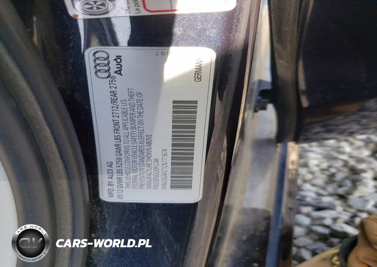 2012 Audi A6 Prestige VIN:WAUJGAFC1CN171674 - 13