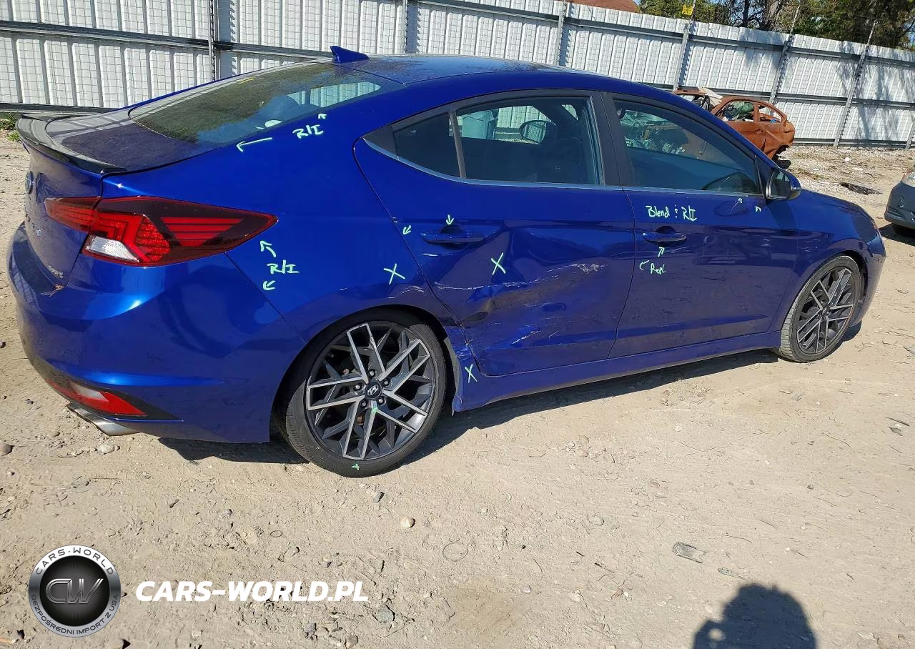 2019 Hyundai Elantra Sport VIN:KMHD04LB1KU886715 - 3