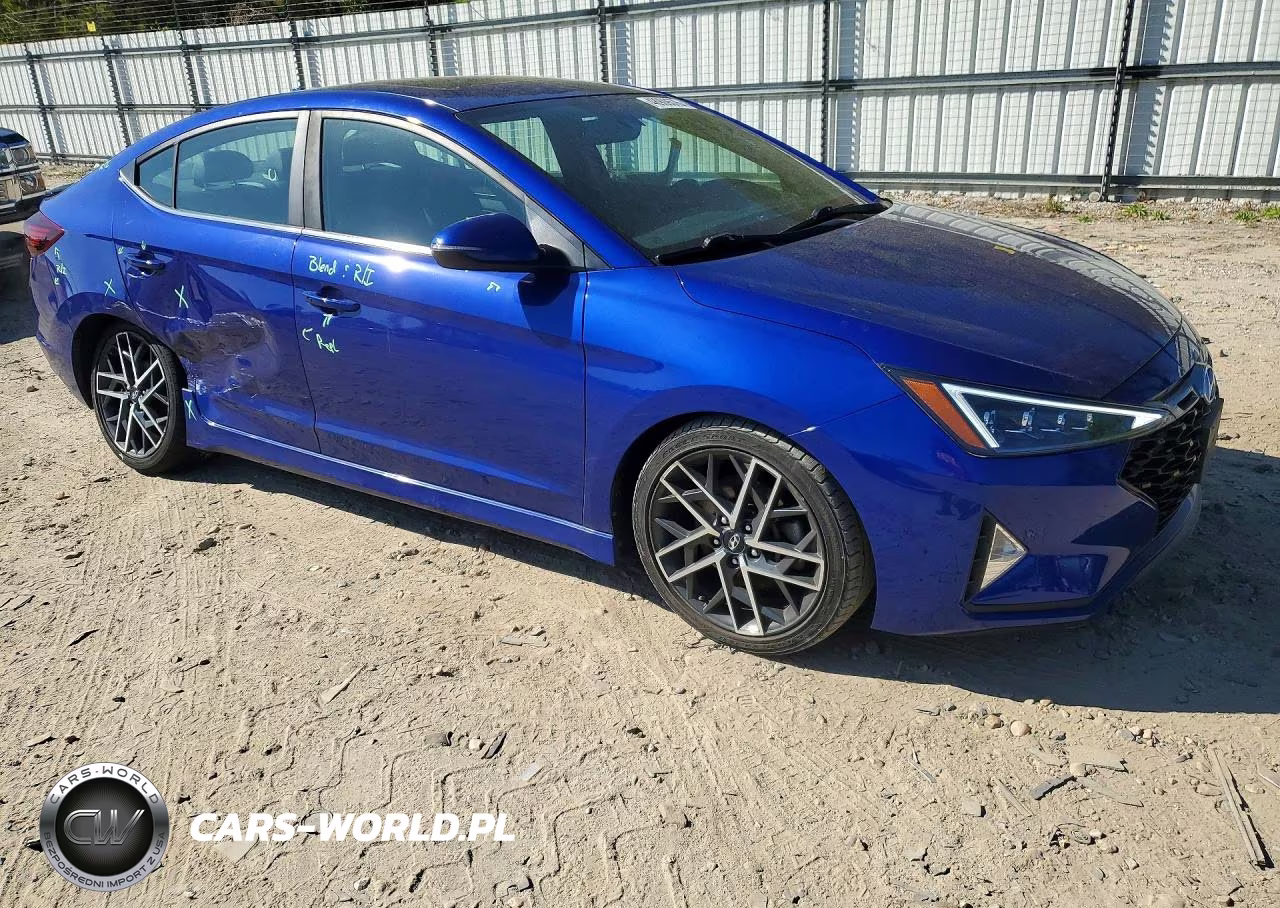 2019 Hyundai Elantra Sport VIN:KMHD04LB1KU886715 - 4