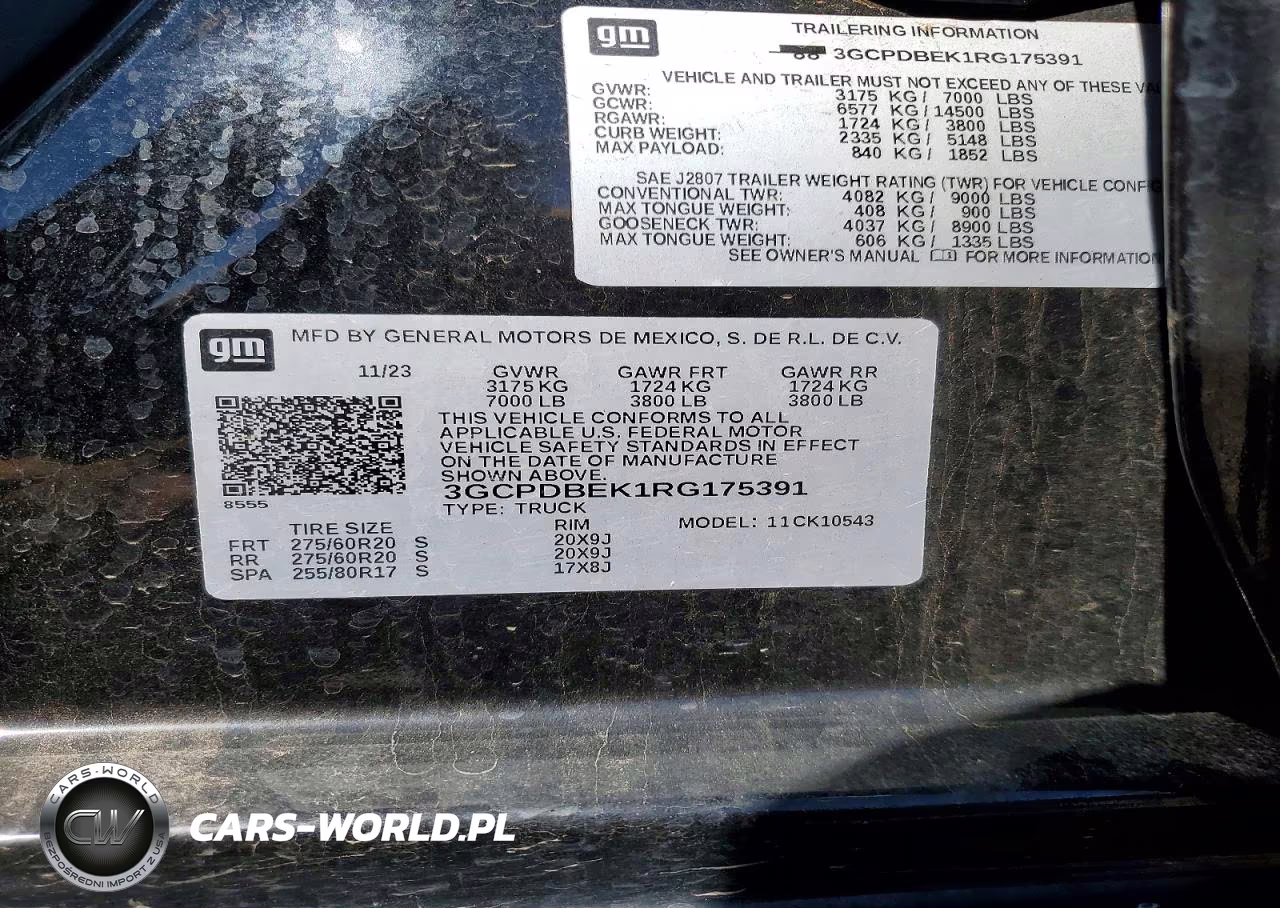 2024 Chevrolet Silverado K1500 Custom VIN:3GCPDBEK1RG175391 - 12