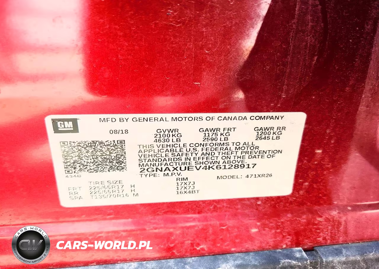2019 Chevrolet Equinox Lt VIN:2GNAXUEV4K6128917 - 14