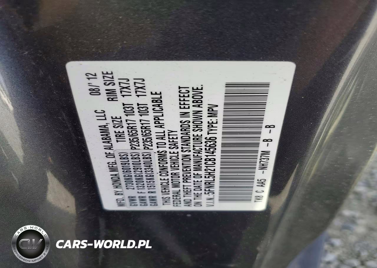 2012 Honda Odyssey Lx VIN:5FNRL5H21CB145636 - 13