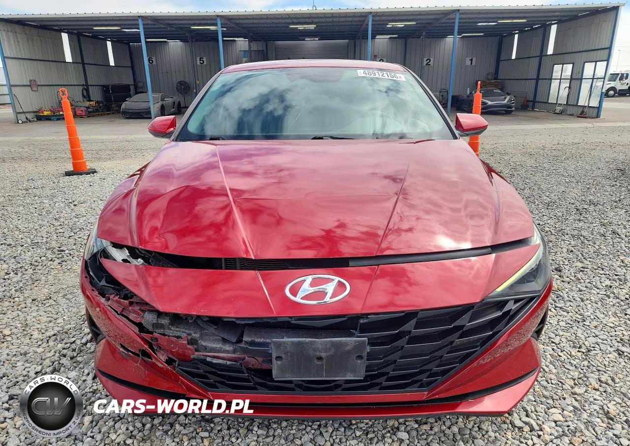 2021 Hyundai Elantra Hybrid Blue VIN:KMHLM4AJXMU009413 - 5