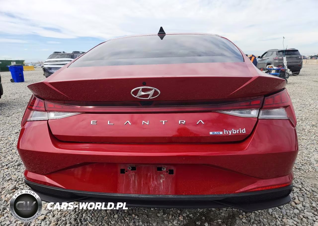 2021 Hyundai Elantra Hybrid Blue VIN:KMHLM4AJXMU009413 - 6