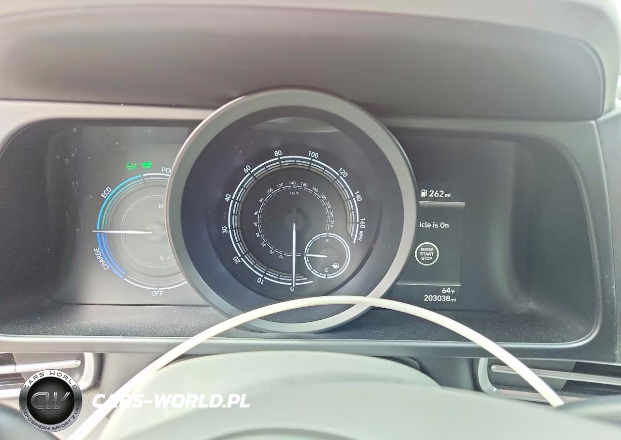 2021 Hyundai Elantra Hybrid Blue VIN:KMHLM4AJXMU009413 - 9