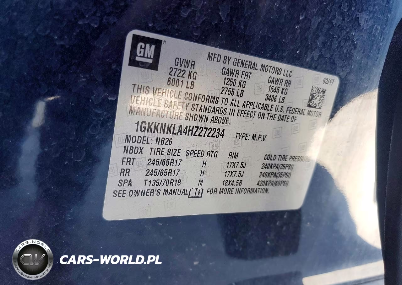 2017 GMC Acadia Sle VIN:1GKKNKLA4HZ272234 - 13