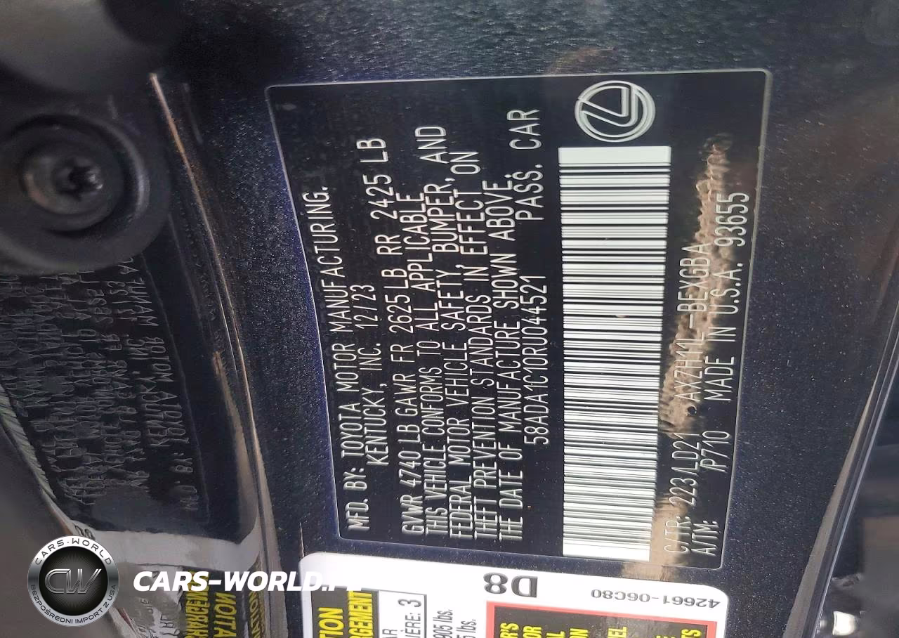 2024 Lexus Es 300H Base VIN:58ADA1C10RU044521 - 12