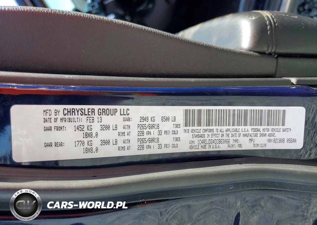 2013 Dodge Durango Crew VIN:1C4RDJDG4DC663066 - 13