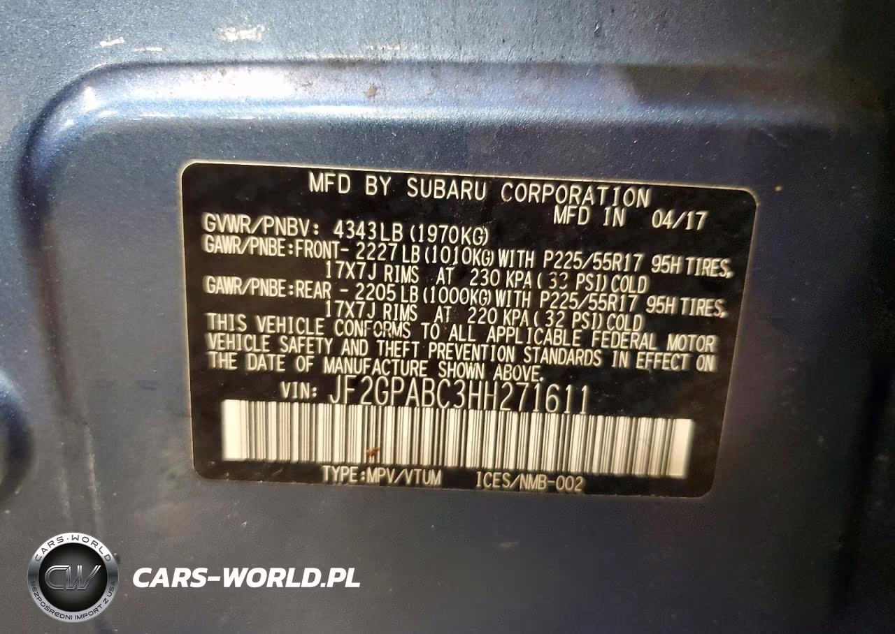 2017 Subaru Crosstrek Premium VIN:JF2GPABC3HH271611 - 14