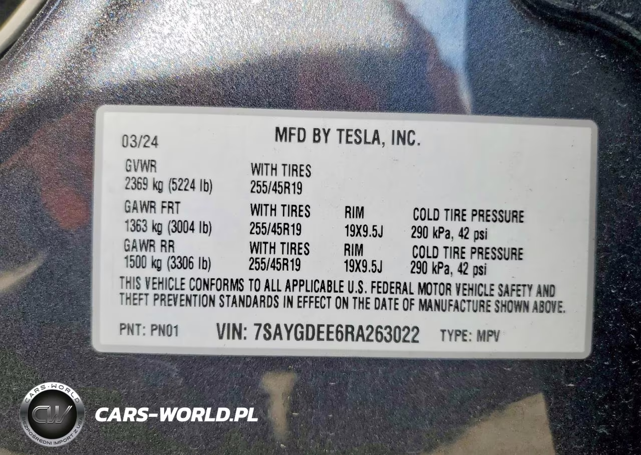 2024 Tesla Model Y VIN:7SAYGDEE6RA263022 - 13