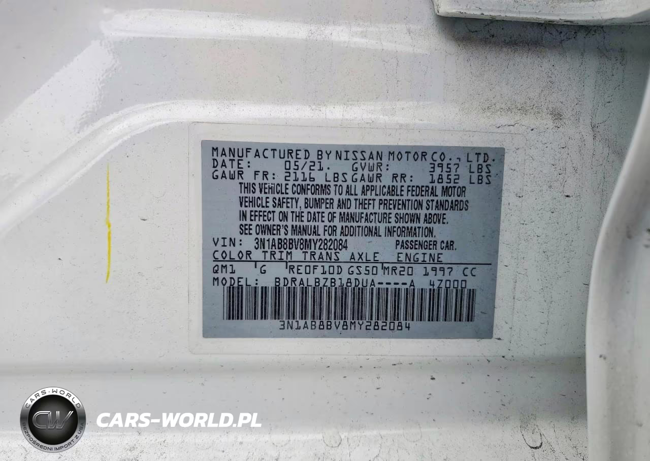 2021 Nissan Sentra S VIN:3N1AB8BV8MY282084 - 12