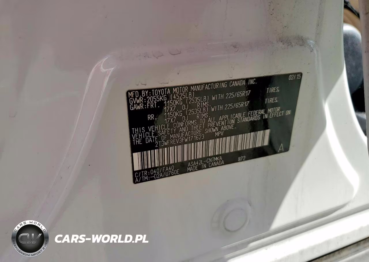 2015 Toyota Rav4 Xle VIN:2T3WFREV3FW171623 - 13