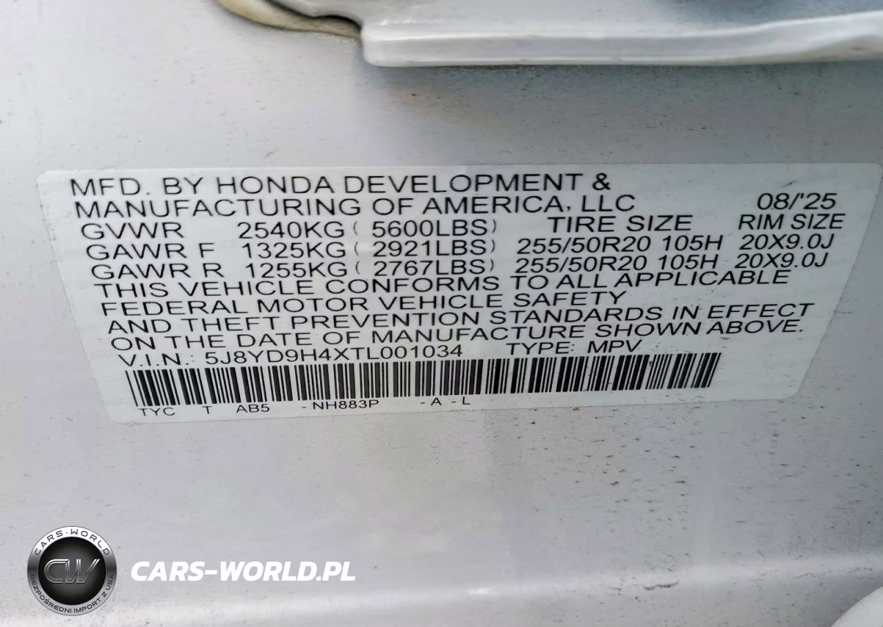 2026 Acura Mdx Technology VIN:5J8YD9H4XTL001034 - 13