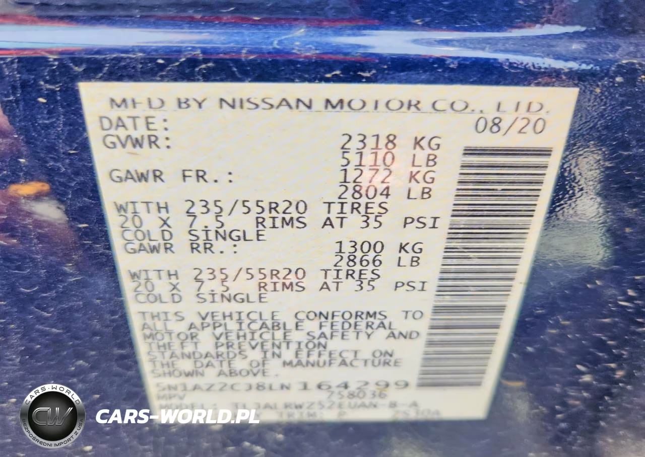 2020 Nissan Murano Sl VIN:5N1AZ2CJ8LN164299 - 13